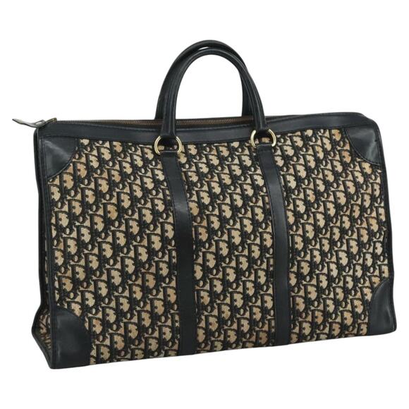 DIOR Trotter Canvas Boston Bag Navy - Picture 1 of 16